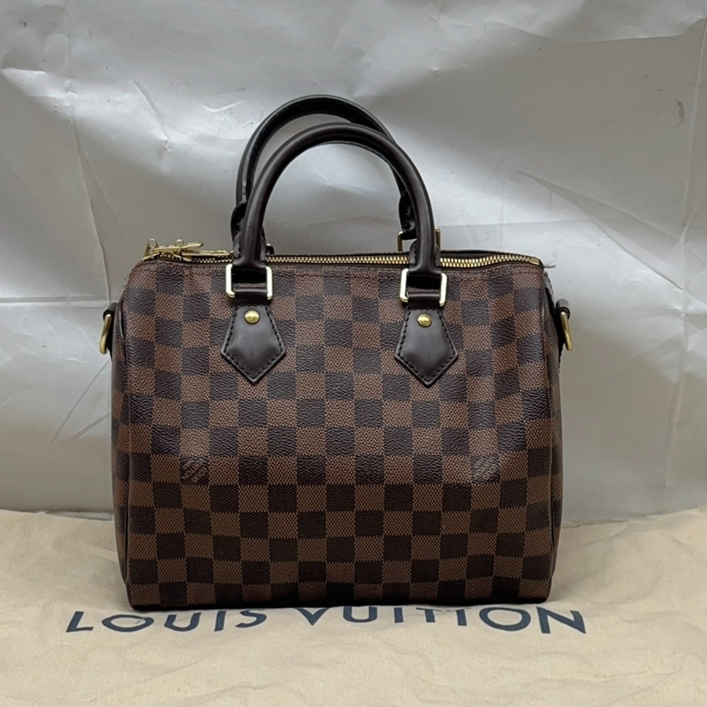 Louis Vuitton Brown Damier Ebene Canvas Satchel